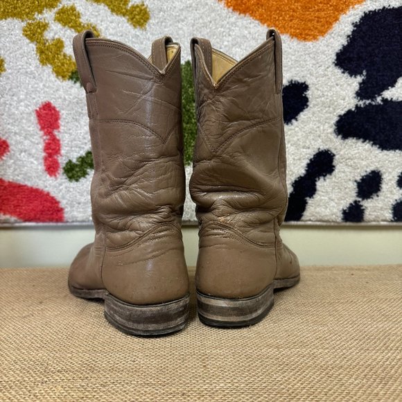 Nocona Boots, Ladies Tan Western Boots - Picture 2 of 3